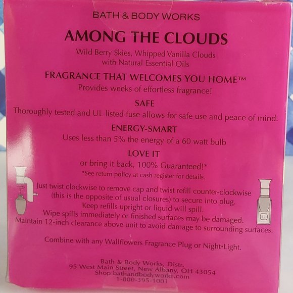 BATH & BODY WORKS WALLFLOWERS PLUG-IN REFILLS 'AMONG THE CLOUDS' 2-PACK - Picture 11 of 16